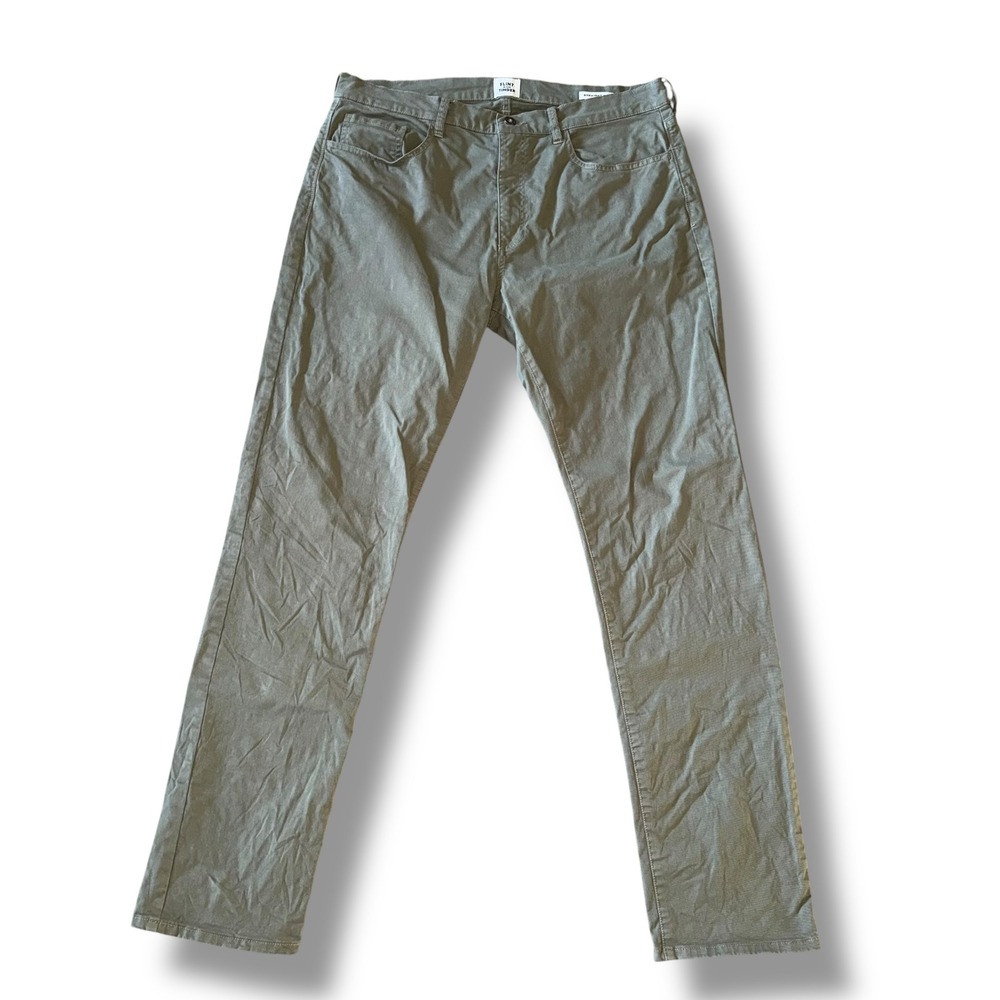 Men's Olive Green Chinos - Classic Straight Fit